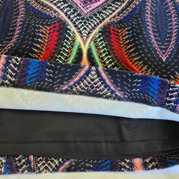 ETCETERA Multicolor Corduroy Mini Skirt Size 10 Artsy Rainbow Boho Indie - Picture 7 of 11